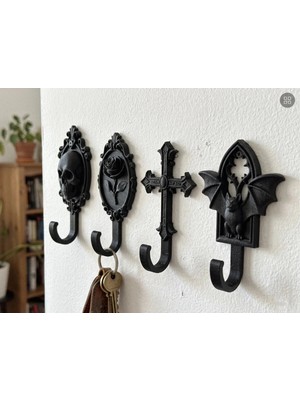 Szd Design Cadılar Bayramı Halloween Gotik Duvar ve Anahtar Askılığı Dekoratif Askı