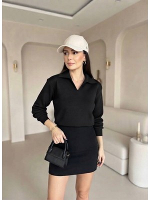 LUFTHİMM Yeni Kadın Polo Yaka Modal Kumaş Bluz