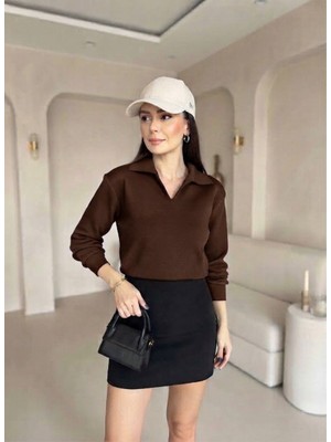 LUFTHİMM Yeni Kadın Polo Yaka Modal Kumaş Bluz