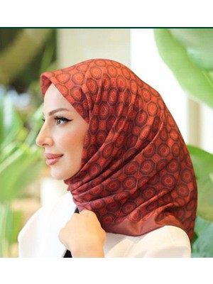 Efdal Şal & Eşarp Mosaic Desen Ithal Iplikli Soft Eşarp