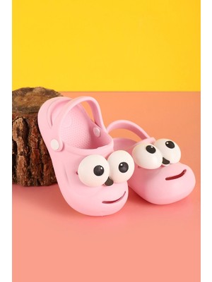 Moda Pembe Emoji Günlük Bahçe Sahil Plaj Kreş Kız Çocuk Terlik & Sandalet