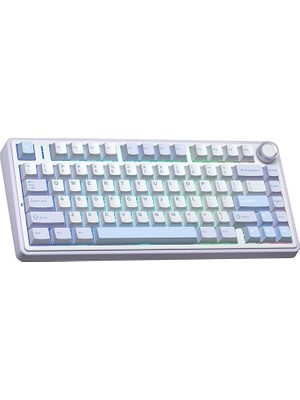 Fimer F75 Mekanik Rgb Tkl Nimbus V3 Switch Kablosuz Makrolu Hot Swap Klavye Buz Mavisi