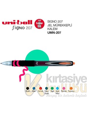 Fimer Uni-Ball Signo 207 1 mm Mekanik Jel Kalem UMN-207(10)