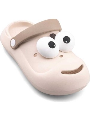 Moda Ekru Emoji Günlük Bahçe Sahil Plaj Kreş Unisex Çocuk Terlik & Sandalet