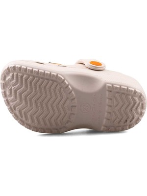 Moda Ekru Figürlü Günlük Bahçe Sahil Plaj Kreş Unisex Çocuk Terlik & Sandalet