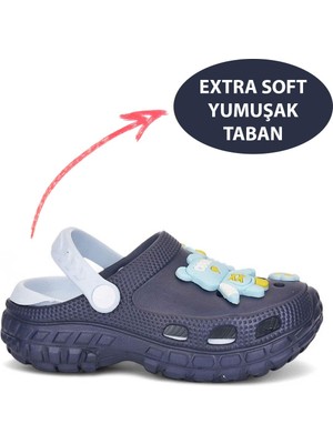 Moda Lacivert Ayıcıklı Unisex Çocuk Terlik&sandalet
