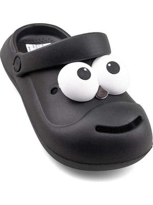 Moda Siyah Emoji Günlük Bahçe Sahil Plaj Kreş Unisex Çocuk Terlik & Sandalet