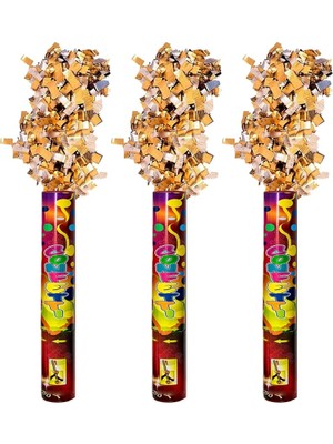 Fimer Dolabı 3 Adet Gold Altın Konfeti Çevirmeli 30 cm