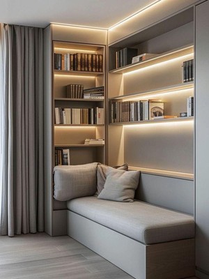 Grcstyle Sandıklı Ledli Kitaplık, Ledli Raf
