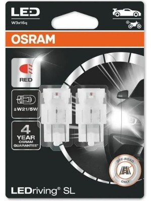 Fimer W21/5W 1,7W Ampul Red Kırmızı W3X16Q Ledriving 12V Minyatür Osram 7515DRP-02B