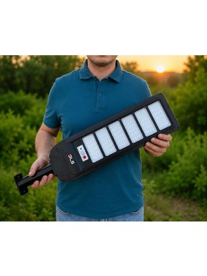 Fimer 600W Güneş Enerjili Solar Sokak ve Bahçe Lambası, Lifepo4 Bataryalı, IP66, Hareket Sensörlü, Uzaktan Kumandalı LH99-600