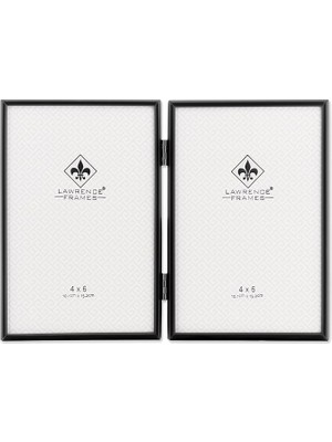 Fimer Frames Menteşeli Sade Siyah Resim Çerçevesi, 4x6 Çift, 2 Adet