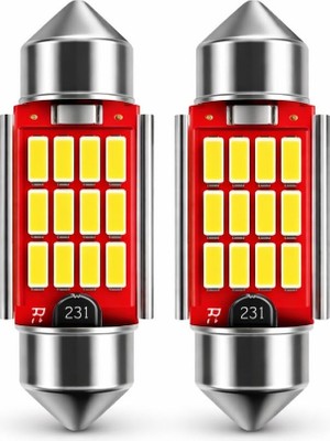Fimer C5W Sofit LED Ampul - Beyaz Plaka ve Tavan Lambası - Canbus Arıza Lambası Yakmaz (2 Adet)