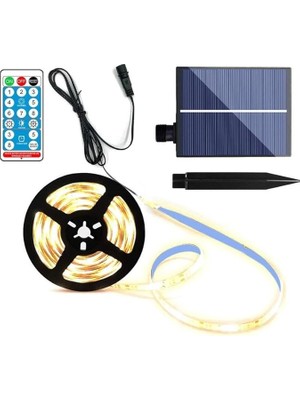 Fimer Güneş Enerjili Solar Aydınlatma Rgb 3 Metre Silikonlu Şerit LED Ev Bahçe Süsleme Dekor
