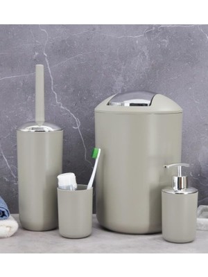 Fimer Bej, Banyo Aksesuar Seti, Çöp Kovası Seti - Brazil Model
