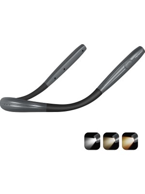 Fimer Boyun Okuma Lambası, Kitap Işığı, Şarj Edilebilir, 3 Renk ve 3 Parlaklık Ayarlanabilir, Otomatik Kapanma Zamanlayıcısı, Yatakta Okumak Için Boyun Işığı, Okumak, Onarmak, Örmek Için
