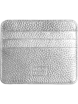 Leather&Paper Gümüş Deri Kredi Kartlık