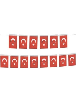 Kağıt Bayrak Türk Bayrağı Ipli 50'li Büyük