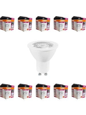 GU10 LED Ampul 4.5W 6500K Beyaz Işık – 350LM, 36° Işık Açısı, 10'lu Ekonomik Paket, Enerji Sınıfı F – 15.000 Saat Ömür