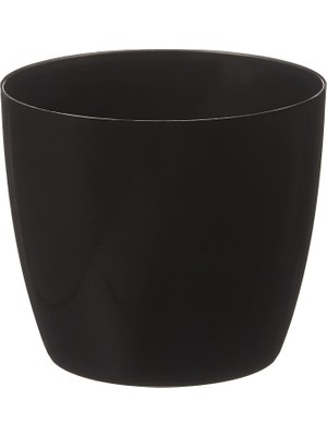 Fimer YK01 Yakut Saksı No:1 Drenaj Aparatı ile Birlikte, Siyah, 11CM, 0.68 Litre