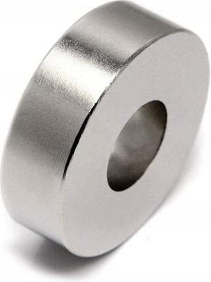 Magneteksan Delikli Neodim Mıknatıs - Güçlü Daimi Mıknatıs - Ø15X5X5 mm - (10 Adet Set)