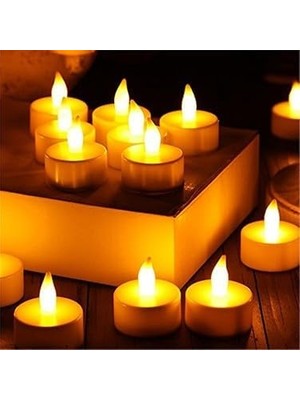 Fimer Mum A Kalite Premium 10 Adet Model Işıklı Tealight Piller Dahil
