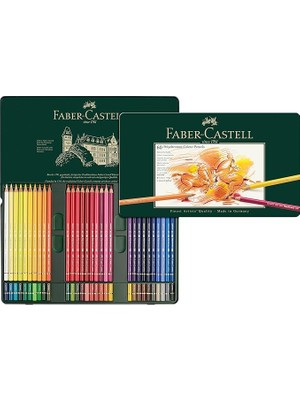 Polychromos Kuru Boya Kalemi, 60 Renk, Yumuşak ve Kalıcı Pigmentler, Suya Dayanıklı, Kolay Açılır Uç