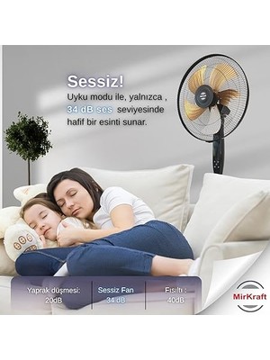 FS-5018 Stand Fan Vantilatör 18'' (Uzaktan Kumandalı)