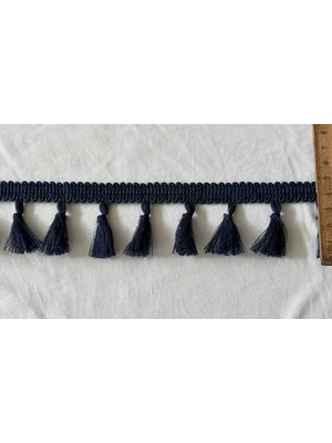 Dekoratif Püsküllü Saçak Şerit – Perde, Kırlent, Çanta ve Tekstil Süsleme Aksesuarı  25METRE