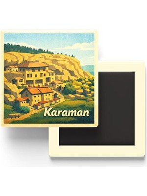 Fimer - Taşkale - Baskılı Buzdolap Magneti Kare - 9x9 cm