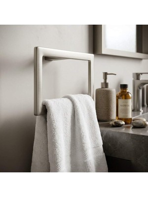 Elovias System Flat Halka Havluluk Nikel Saten Renk (BA1019 005 NBM)