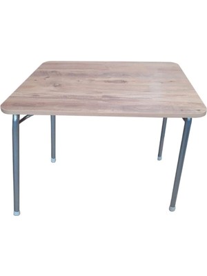 Ahes Pratik Katlanır Ayak Mutfak Yemek Masası Balkon Ders Çalışma Piknik Masa 60X80CM Ceviz