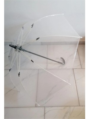 Maison Luré Şeffaf Bastonlu Şemsiye