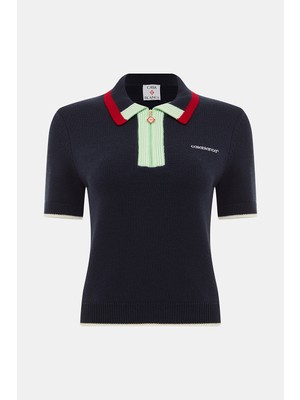 Casablanca Koyu Lacivert T-Shirt