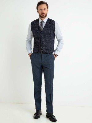 Cacharel Açık Lacivert Slim Fit Kumaş Pantolon