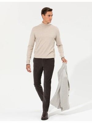 Cacharel Haki Slim Fit Kanvas Pantolon