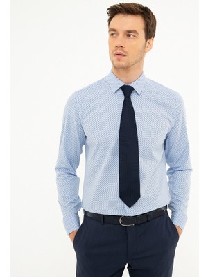 Cacharel Mavi Slim Fit Gömlek