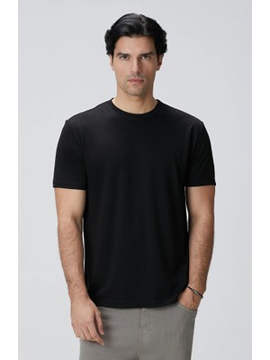 Network Siyah Basic T-Shirt