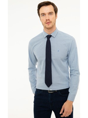 Cacharel Mavi Slim Fit Gömlek