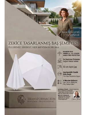 Maison Luré Katlanabilir Kafa Şemsiyesi - Güneş ve Yağmur Için Eğlenceli Şapka