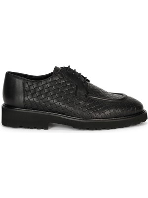 Cacharel Siyah Smart Casual %100 Deri Ayakkabı