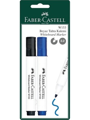 Ahes 5500254029 Faber-Castell Blister Beyaz Tahta Kalemi 2'li