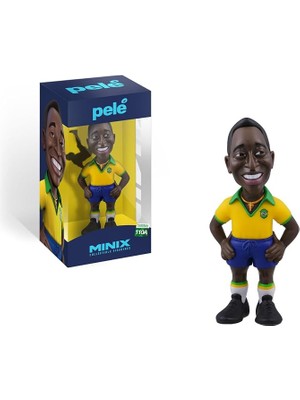 Ahes Pele Brezilya 1. Kit 12 cm Figür - Koleksiyonluk Pele Figürü Spor Futbol Simge Serisi Hayranlar Için