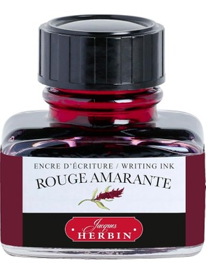 Ahes Herbin 13026T Mürekkep Şişesi, 30 Ml, Dolma Kalem ve Tükenmez Kalem Için, Amarantrot
