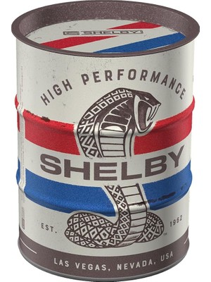 Ahes Retro Kumbara, 20 Oz, Shelby – Cobra Snake – Shelby Hayranları Için Hediye Fikri, Resmi Lisans Ürünü (Olp), Metal Kumbara, Vintage Tasarım
