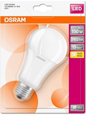 Ahes Star Cla 150 20W 2452 Lümen 2700 Kelvin Sarı Işık E27 Duy Ampul [enerji Sınıfı A++]