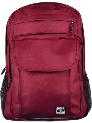 Ahes New Steg Unisex Çocuk Sırt Çantası Bordo Standart