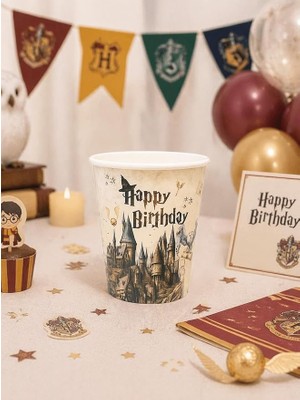 Ahes Doğum Günü Bardağı Harry Potter Temalı Bardak 8'li
