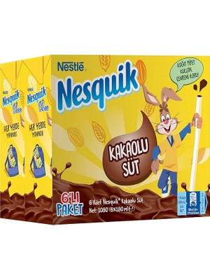 Ahes Kakaolu Süt 6'lı Paket (6 x 180 Ml)
