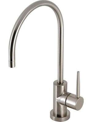 Ahes Brass KS8198NYL New York Tek Kollu Soğuk Su Filtrasyon Musluğu, Fırçalanmış Nikel